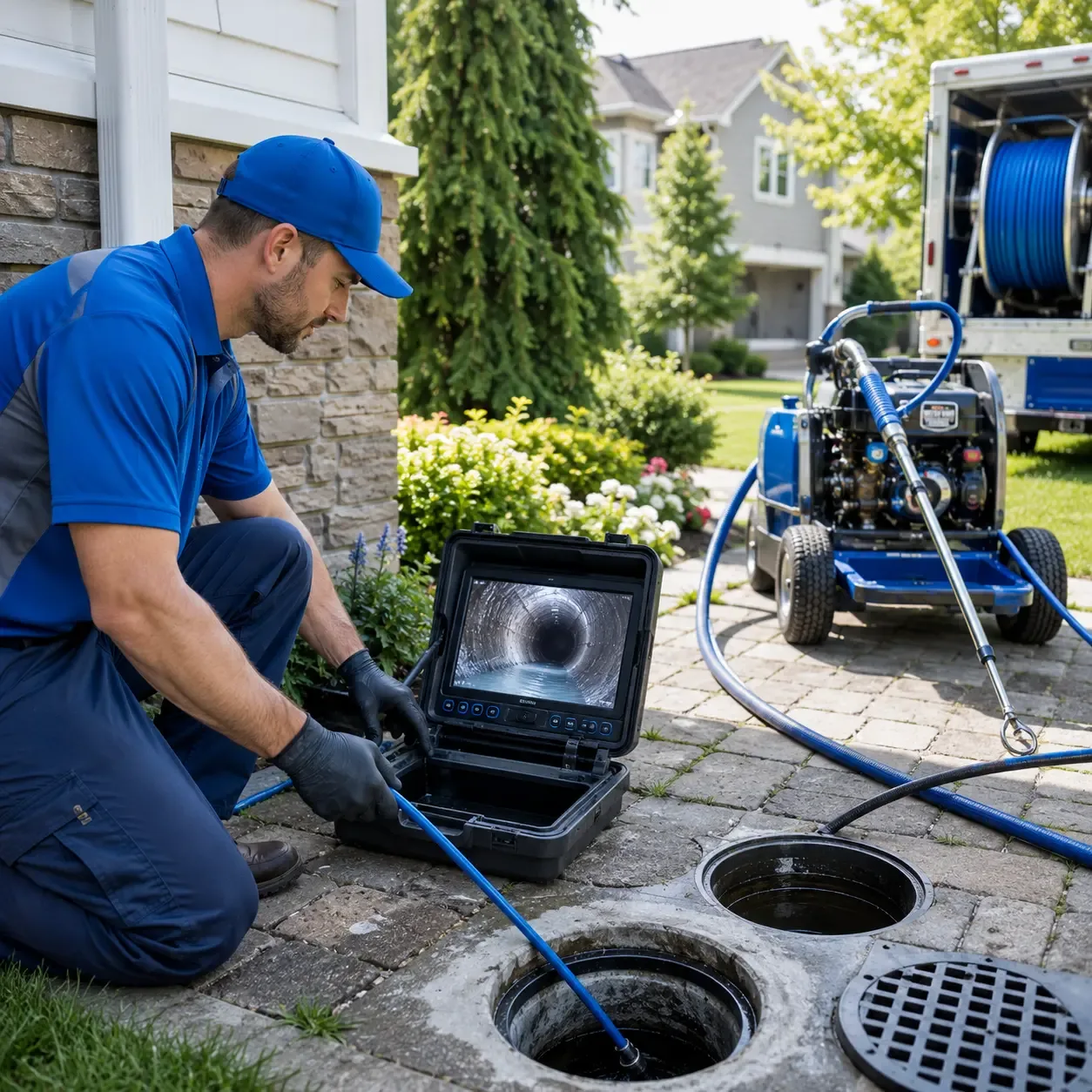 Outdoor drain cleaning professionals serving Farmersville, TX